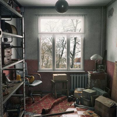 The storeroom in Russian factory