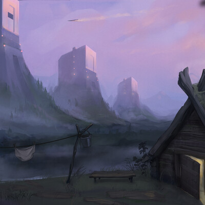 Sci-fi landscape