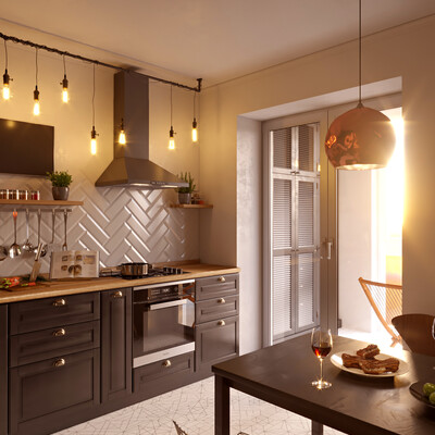 Solar Scandinavian design for a young couple