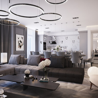  Visualization of the living room