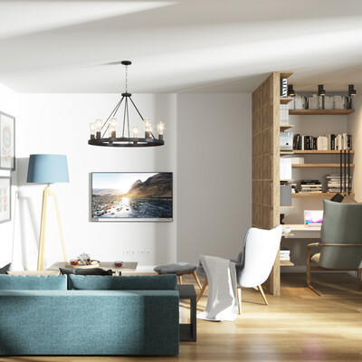 Kitchen - living room