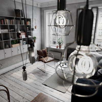 Interior in Scandinavian style