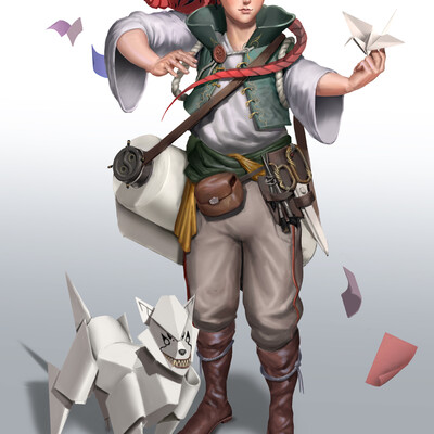 origami caster