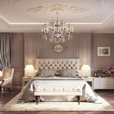 Neoclassical bedroom