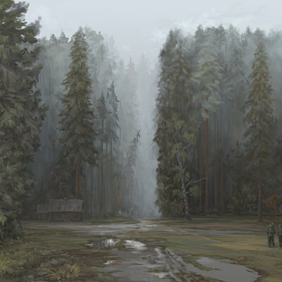 Behind the fog