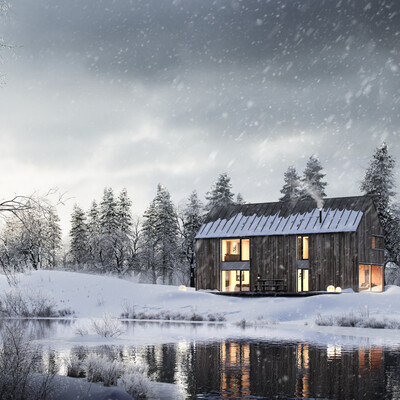 Winter. Far from Civilization