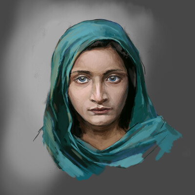  girl in green