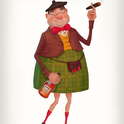 Drunken Scottish man
