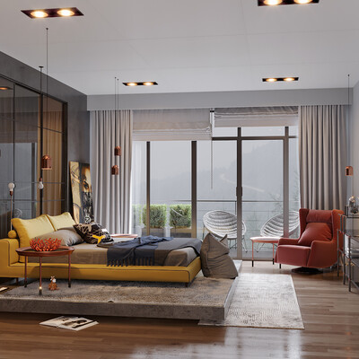 bedroom + wardrobe