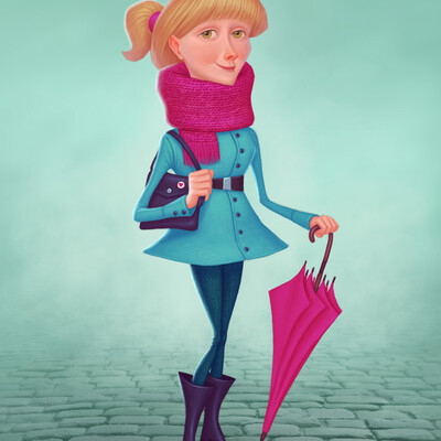girl cartoon character