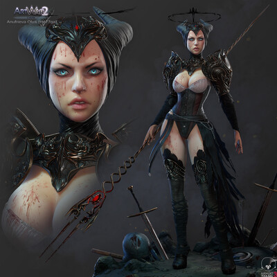 Dark Sadness ARTWar2 (realtime character)