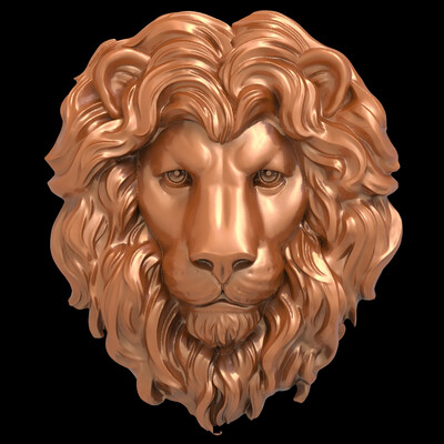 Head of the lion Bas-relief
