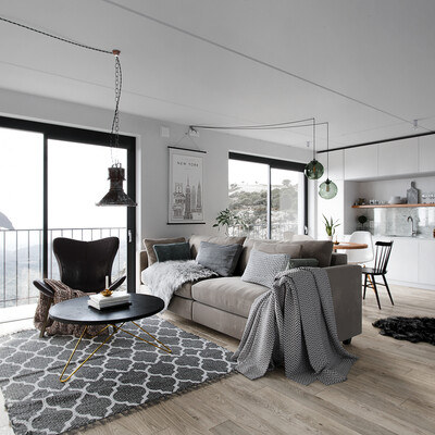 Interior visualization of place in Stocholm (Sweden)