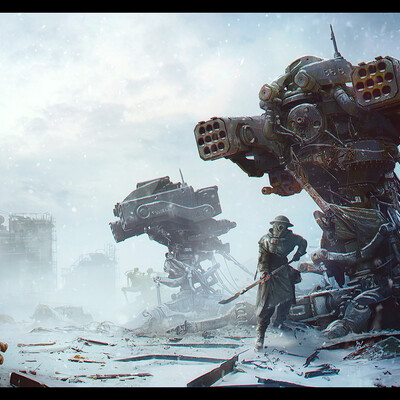 Two and one soldier