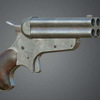 Sharps Four Barrel Pepperbox Pistol