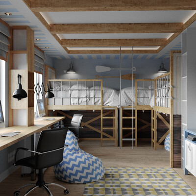  Design a project of three room apartments in the Moscow region.