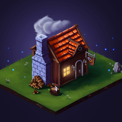 Isometric Blacksmith's House