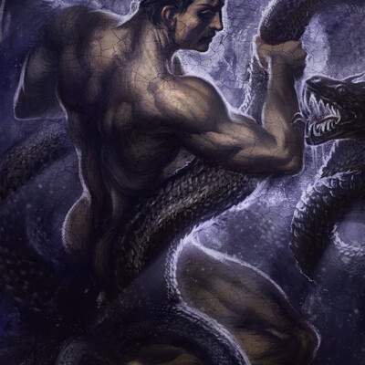 Heracles and Lerney hydra