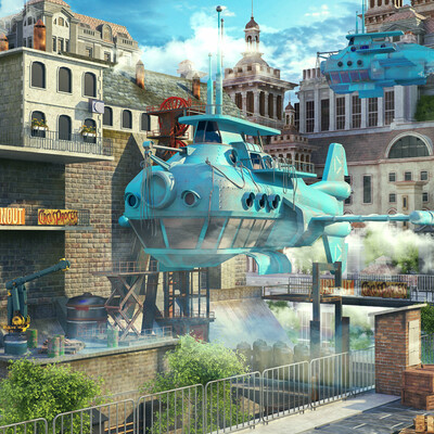 Steampunk city