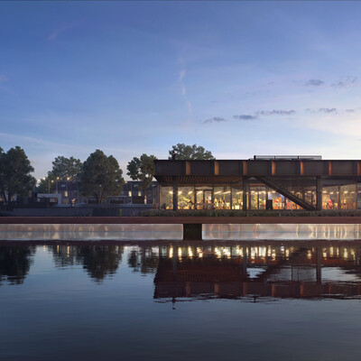 Cafe by the river
