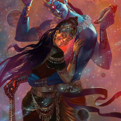 Vishnu and Lakshmi