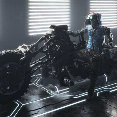 Robot biker