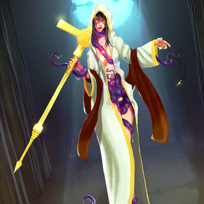 Tarot card II. Papessa. Hight Priestess.