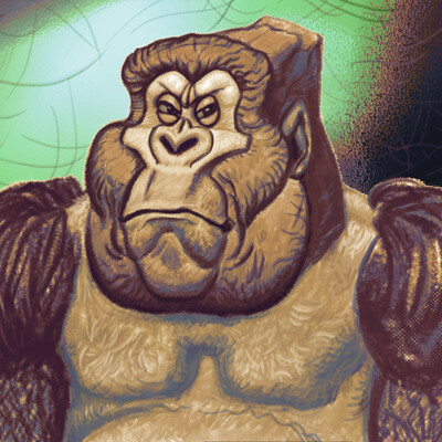 Portrait of a gorilla.