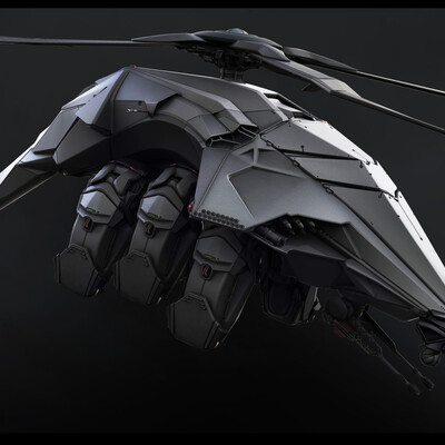 Sci-Fi Helicopter Concept