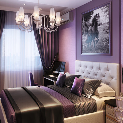 lilac bedroom