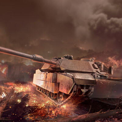 Practice in creating a loading screen on the basis of M1A1 tank