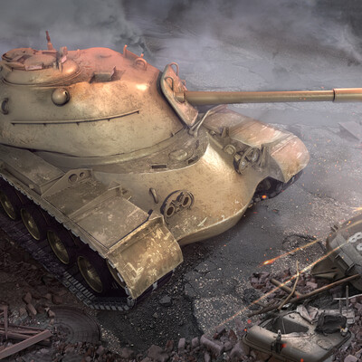  Practice in creating a loading screen on the basis of M_48 tank