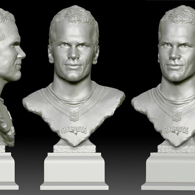 Tom Brady 3D Bust for 3D print
