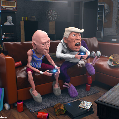 Trump and Putin Play in FIFA!