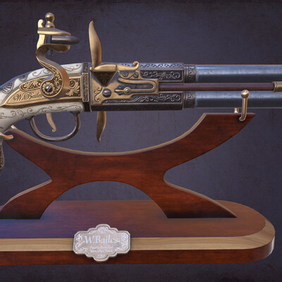 Double-Barrelled Turn-Over Pistol