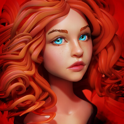 Fiery hair
