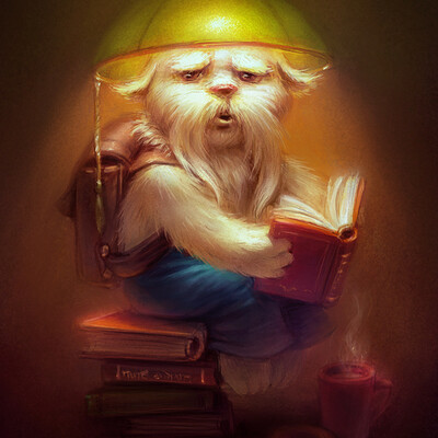 The creature of the Library