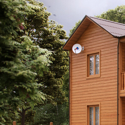 A country house and how I tried to pull out an unsuccessful render.