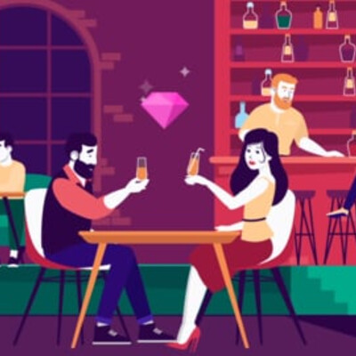 Advertising video of mobile app for dating
