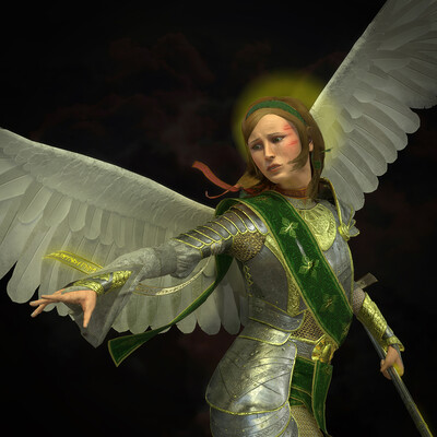 Anael. Mournful angel