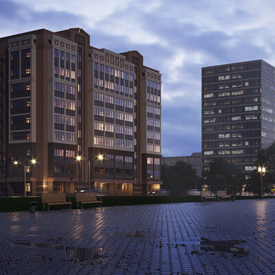 Visualization of apartment house