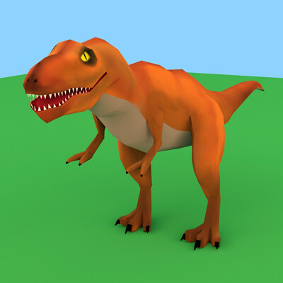 Low-poly T-rex
