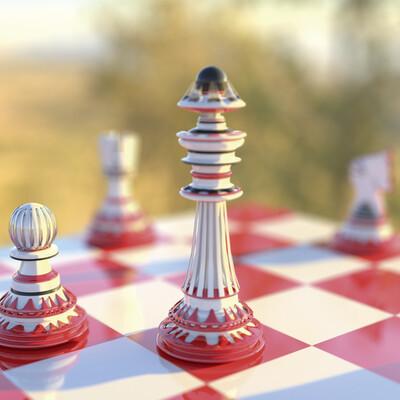 Chess Software: Blender3D 2.79 Rendering: Cycles Scene lighting: HDR