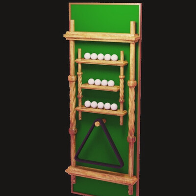 The shelf for billiards