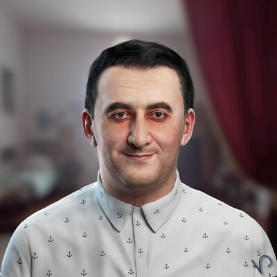 Mkrtich Arzumanyans digital portrait