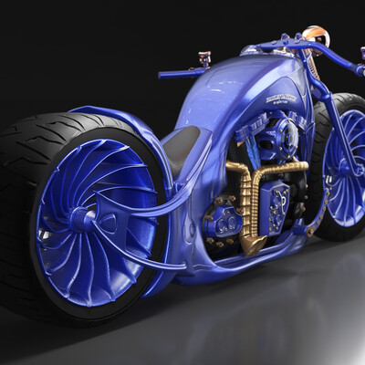 Harley Davidson Blue Edition