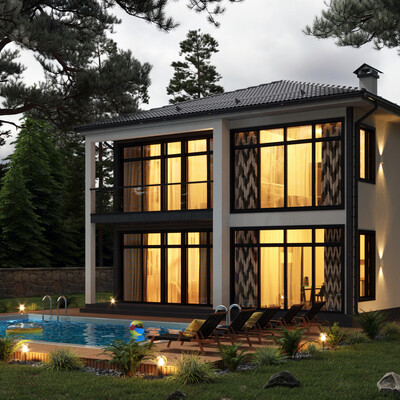Modern residential building