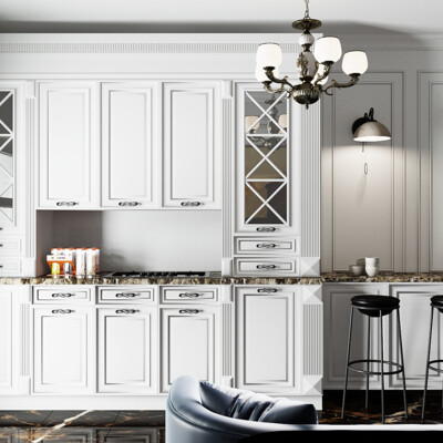 White classic interior