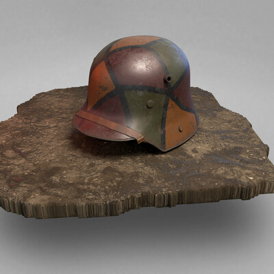 German Helmet WWI Stahlhelm M1916 Camo