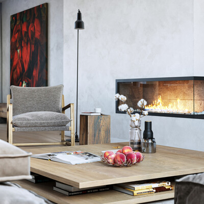 Interior visualization of a townhouse
